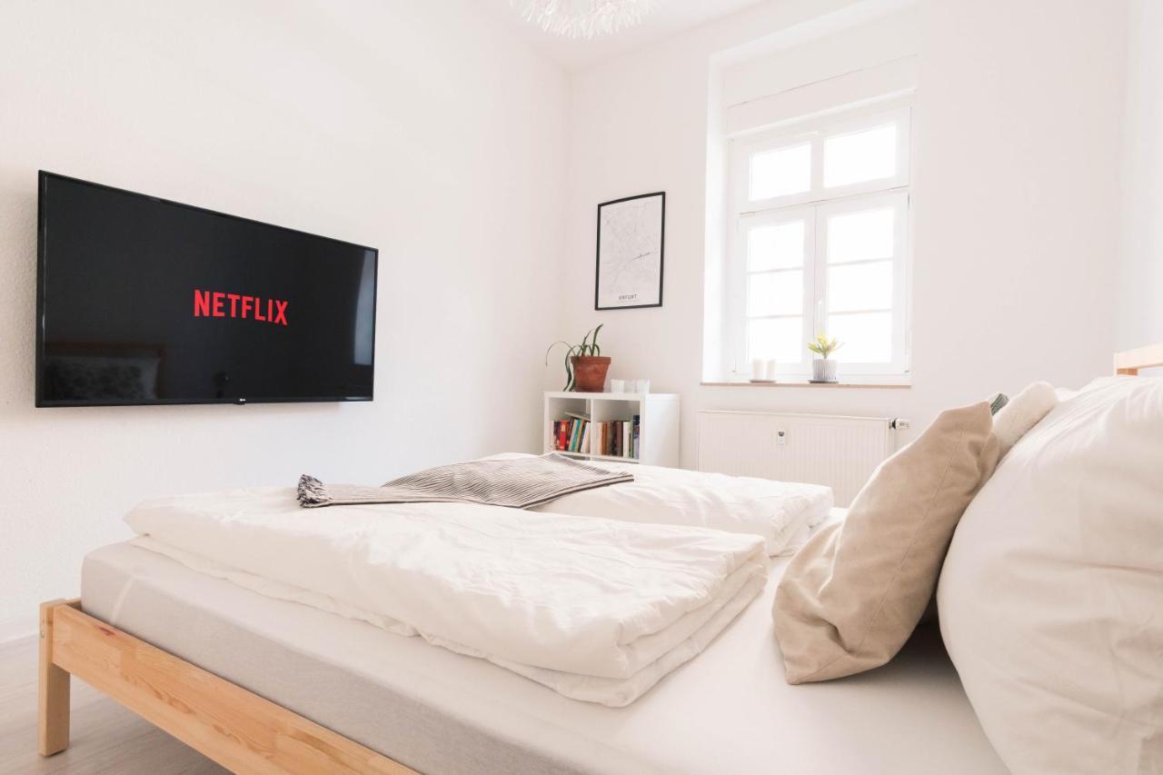 Gemütliche 45m² Wohnung mit NETFLIX&Disney+ Erfurt Exterior foto